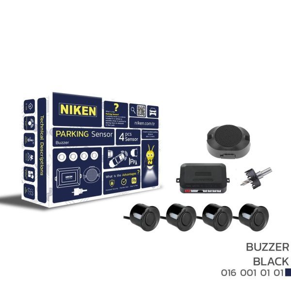 Niken Park Sensörü Ses İkazlı Siyah Universal 22 mm