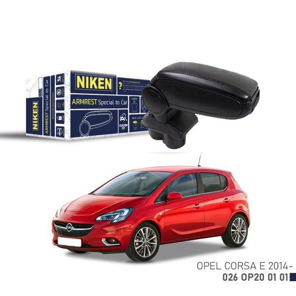 Niken Opel Corsa E 2014- Araca Özel Kol Dayama Siyah