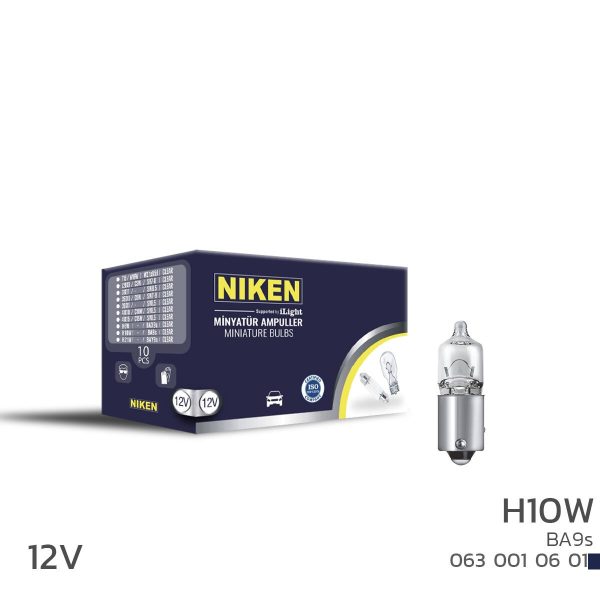 Niken H10 Ampul 12V BA9S 10'Lu