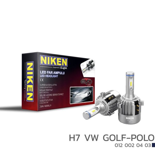 Niken H7 Led Xenon Evo Serisi VW Golf Polo 8000 Lümen 6500K 30W