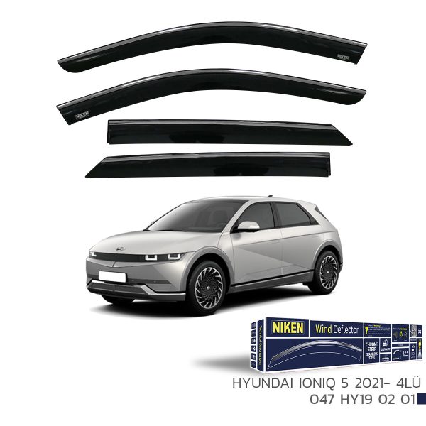 Niken Hyundai ioniq Cam Rüzgarlığı Kromlu (2021+) 4'lü Set