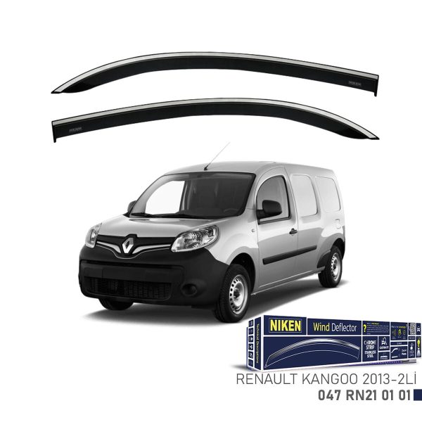 Niken Renault Kangoo Cam Rüzgarlığı Kromlu (2013+) 2'li Set