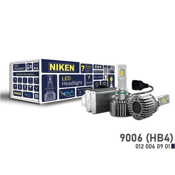 Niken 9006 HB4 Led Xenon Nova Serisi 90W 12000 Lümen 6500K 12V-24V
