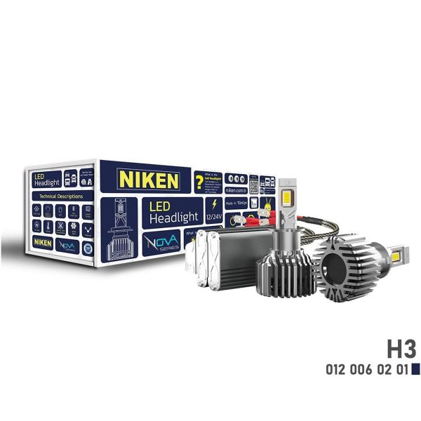 Niken H3 Led Xenon Nova Serisi 90W 12000 Lümen 6500K 12V-24V