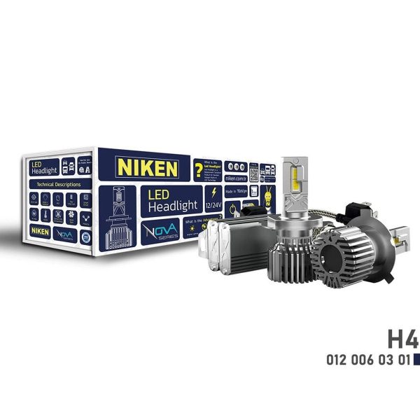 Niken H4 Led Xenon Nova Serisi 90W 12000 Lümen 6500K 12V-24V