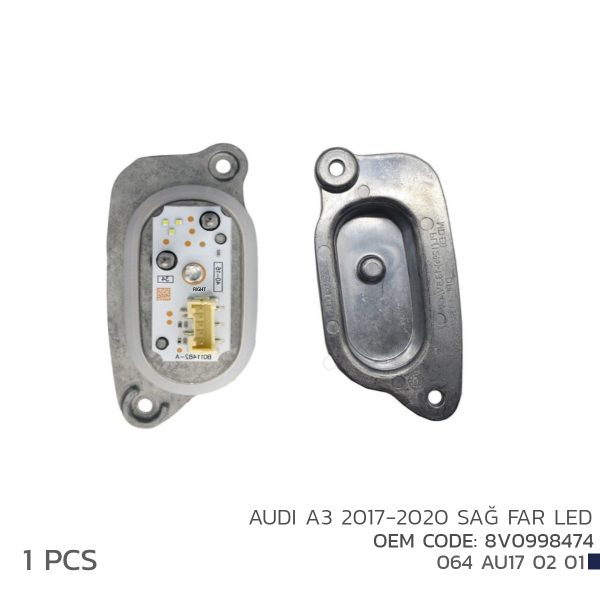 Niken Audi A3 2017-2020 Sağ Far Led Modül 8V0998474