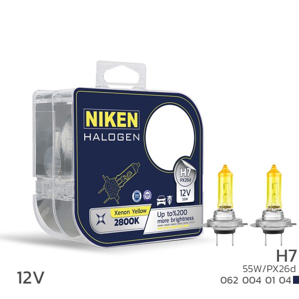 Niken 12V H7 55W Sarı Işık Ampul PX26d 2800K