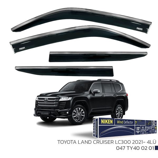 Niken Toyota Land Cruiser LC300 Cam Rüzgarlığı Kromlu 2021- 4'Lü