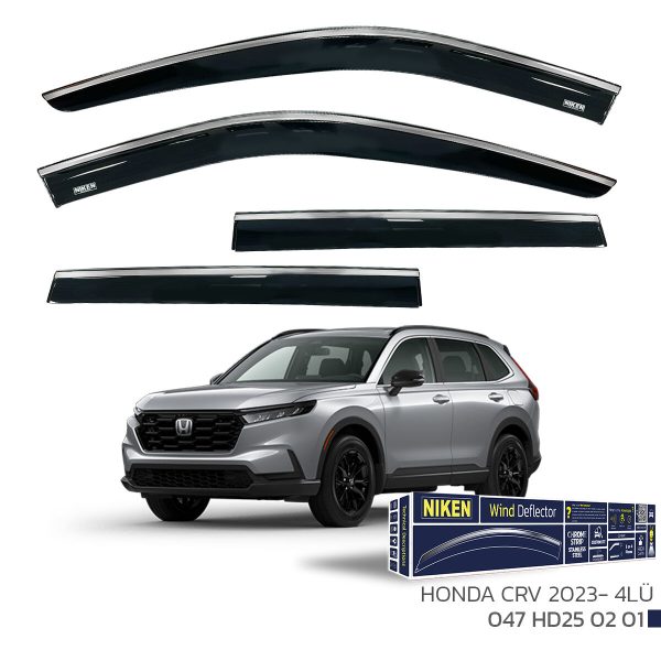Niken Honda CRV Cam Rüzgarlığı Kromlu (2023+) 4'lü Set