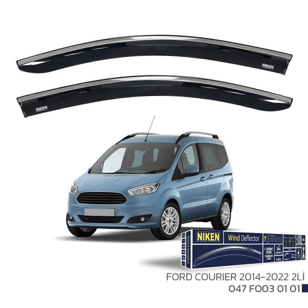 Niken Ford Courier Cam Rüzgarlığı Kromlu 2014- 2'Li