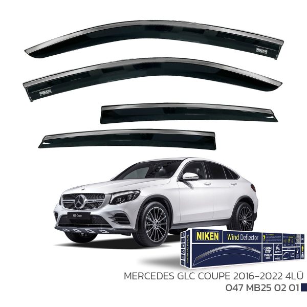 Niken Mercedes GLC Coupe Cam Rüzgarlığı (2016-2022) 4'lü Set